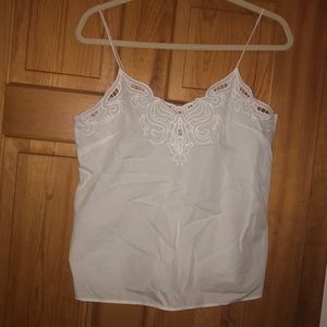 Cute white tank top never worn